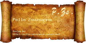 Pelle Zsuzsanna névjegykártya