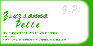 zsuzsanna pelle business card